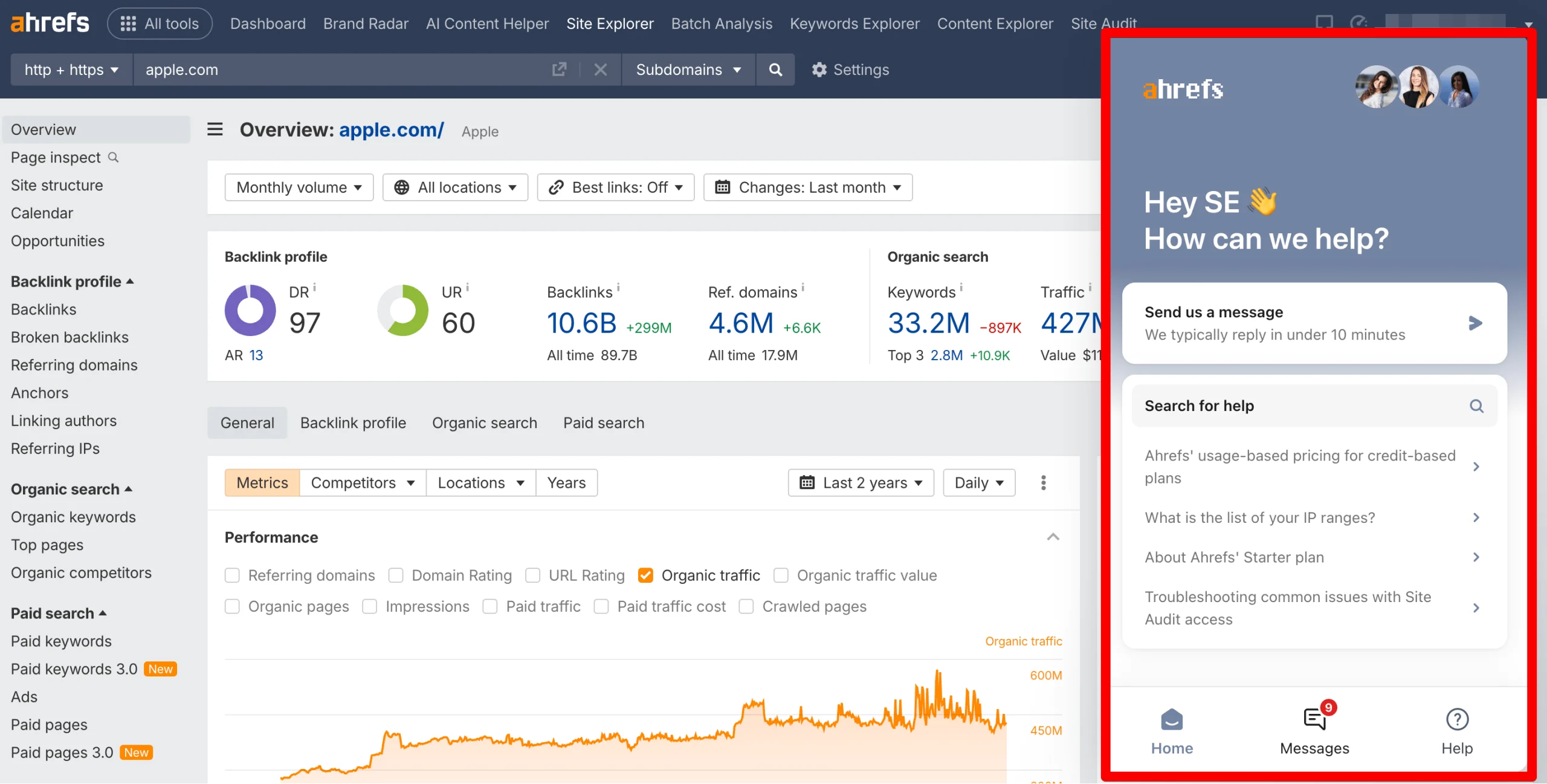 Ahrefs site explorer audit, Grownix Digital